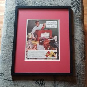 Vintage A&P coffee ad framed!